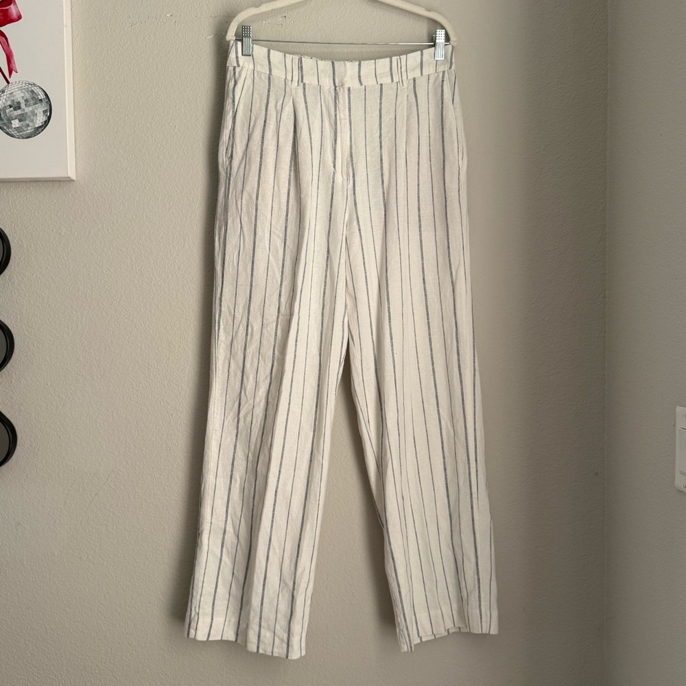Old Navy Linen blend pants | Lagenlook | front and back pockets | Beachy Boho